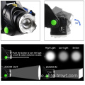 Zoomable verstellbare Fokus licht LED -Fischerei -Scheinwerfer